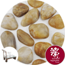Chinese Pebbles - Polished Golden Amber - Click & Collect - 2692